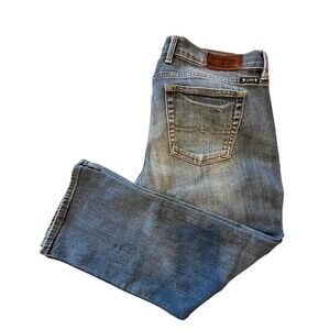 Lucky Brand Jeans Women's Sz 8/29 Mid Rise Sweet Crop Blue Light Wash Denim